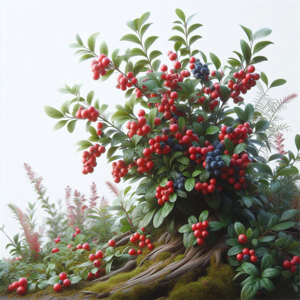 A row of crataegus trees used as a productive and wildlife-friendly hedge